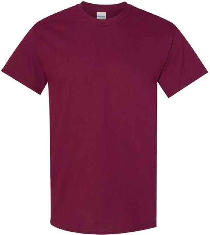 Gildan Gildan Mens Heavy Cotton Short Sleeve T-Shirt (Maroon) - Purple