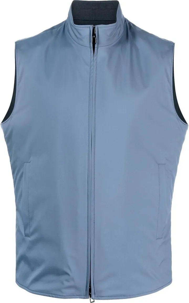 High-Neck Zip-Up Gillet
