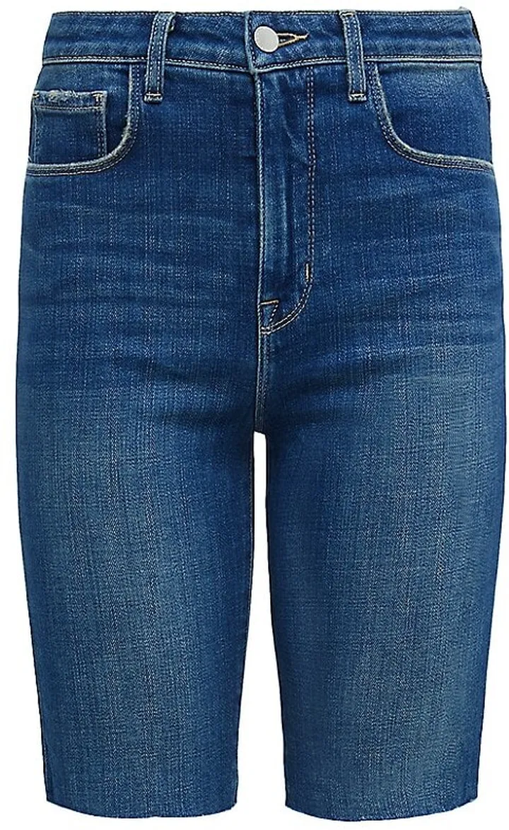 Cicely High-Rise Stretch Bermuda Shorts