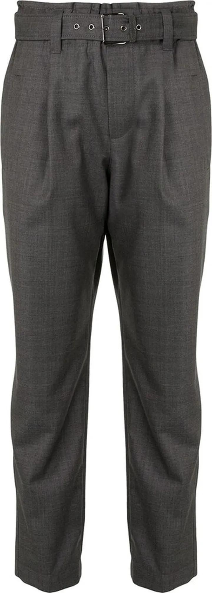 Belted Cropped Trousers