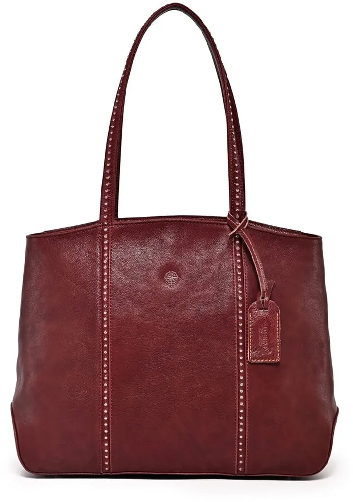 Old Trend Women's Genuine Leather Dancing Bamboo Tote Bag