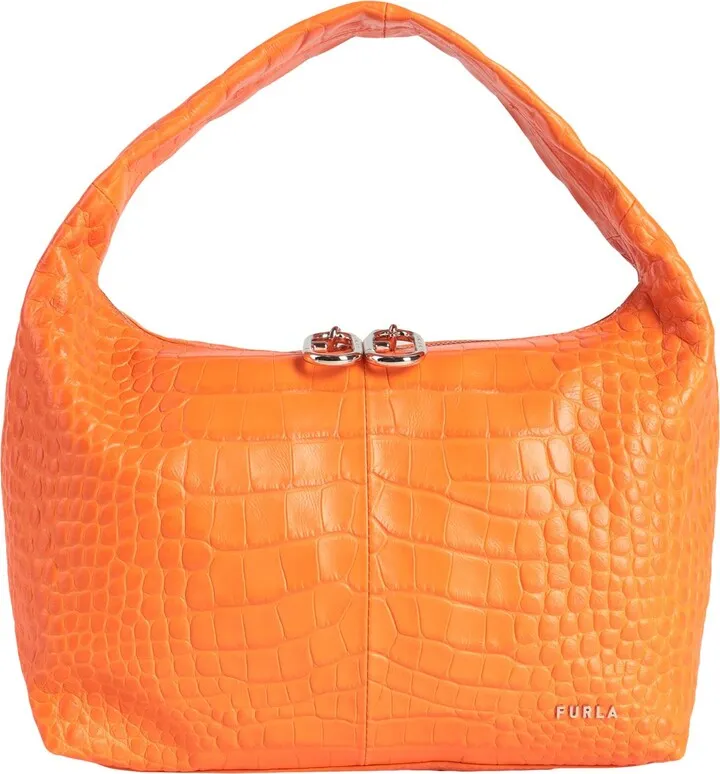 Furla Ginger S Hobo Handbag Orange