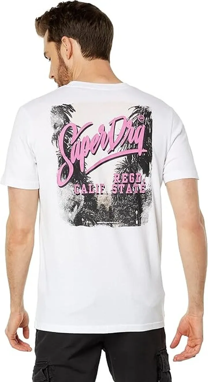 Superdry Vintage Photographic Tee (Optic) Men's Clothing