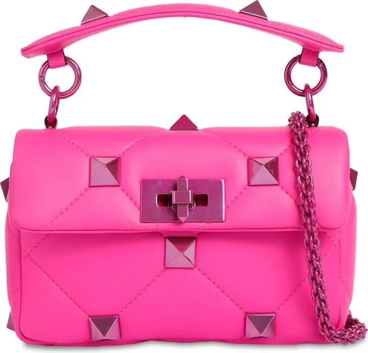 Small Roman Stud leather shoulder bag