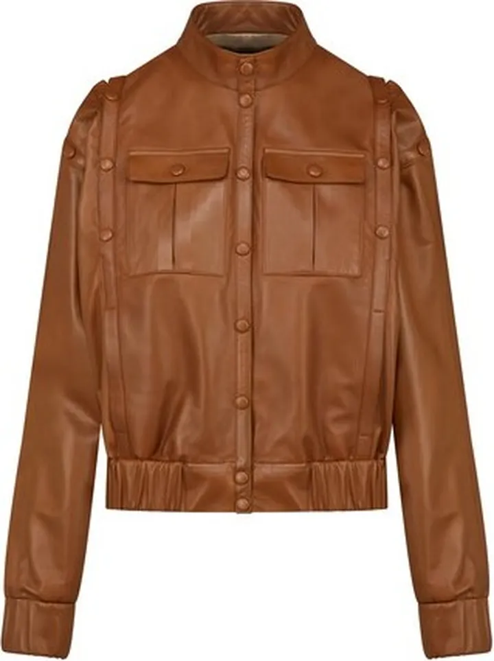 Leather Bomber Jacket