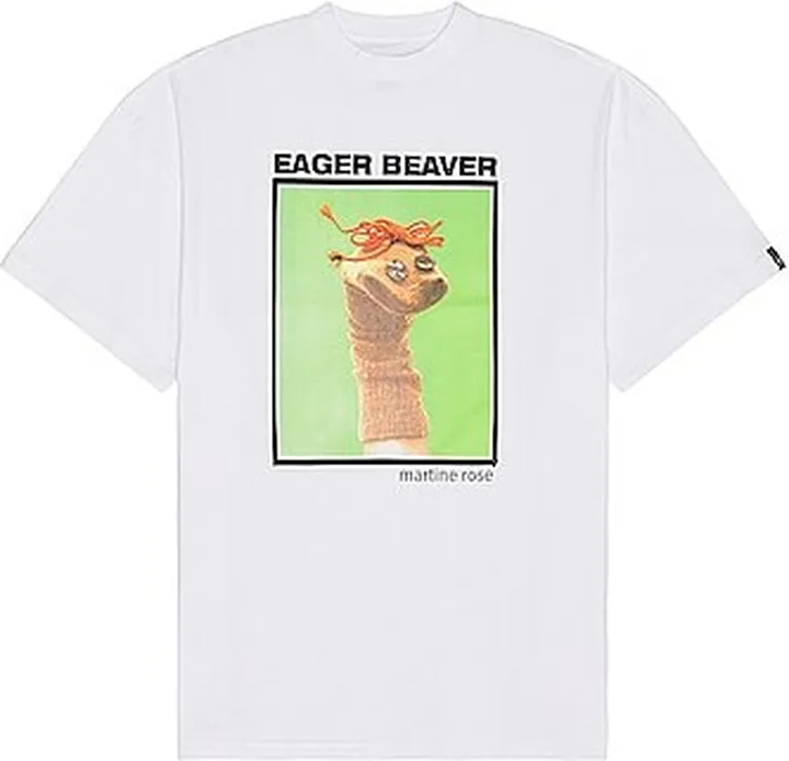 Martine Rose Boxy Oversized T-shirt in White