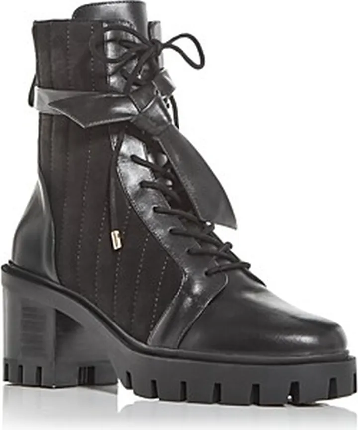 Alexandre Birman Women's Quilted Suede Combat Boots