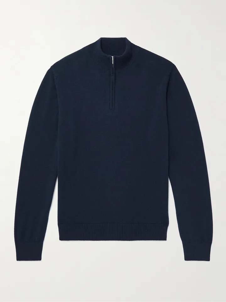 Cashmere Half-Zip Sweater