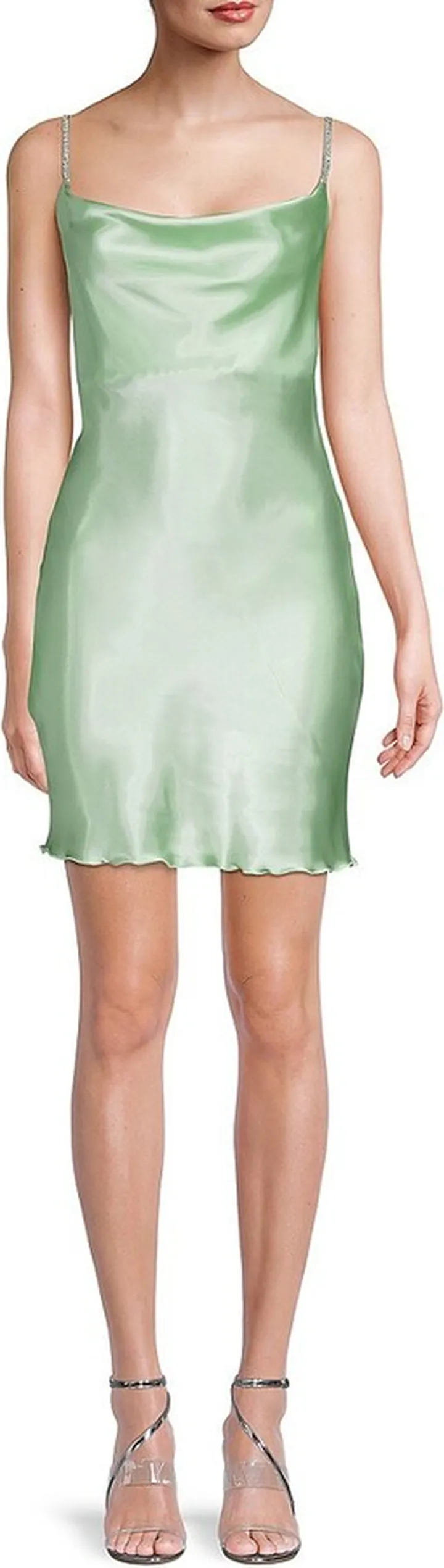 Satin Mini Slip Dress