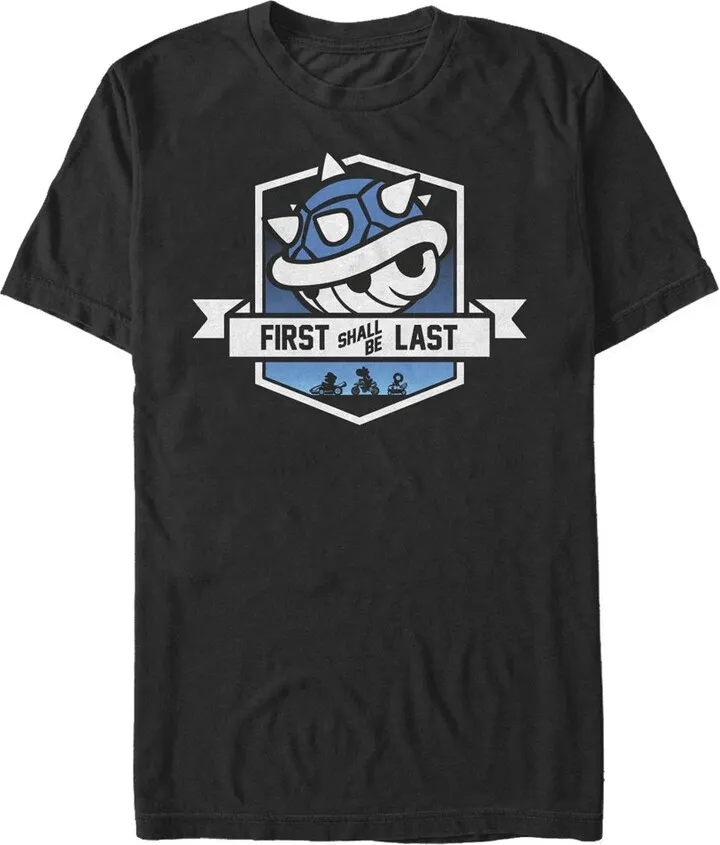 Men's Nintendo Mario Kart Spikey Shell T-Shirt - Black - 2X Large