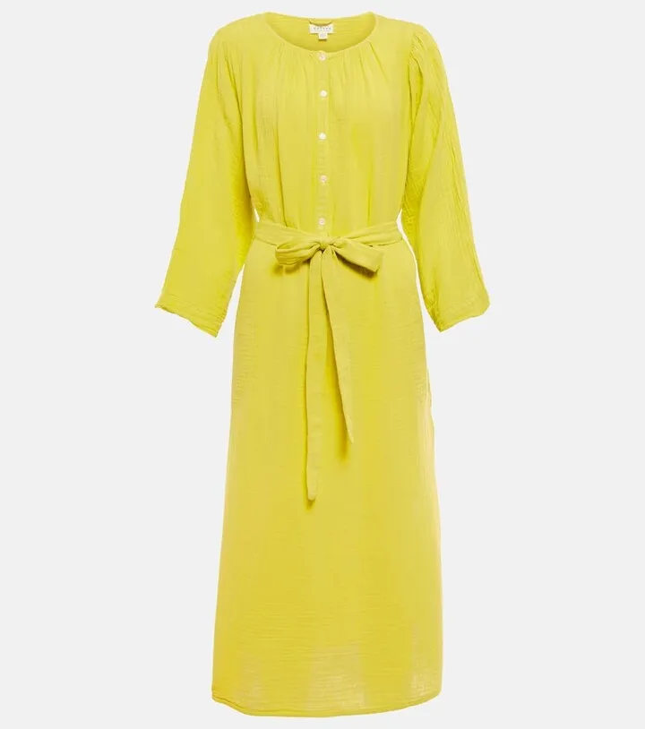 Christelle cotton kaftan midi dress