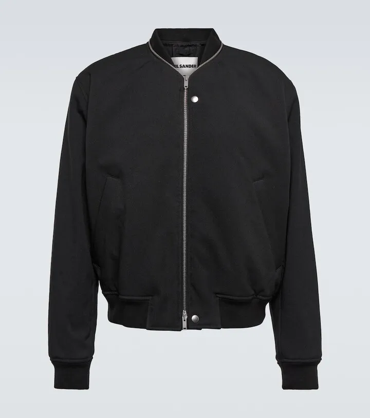Twill bomber jacket