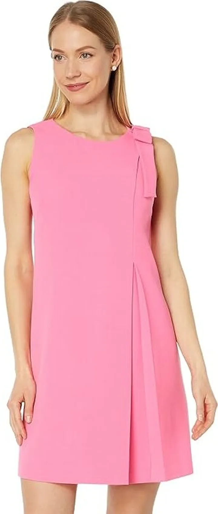 Vince Camuto Bow Shoulder Shift Dress (Lipstick) Women's Dress