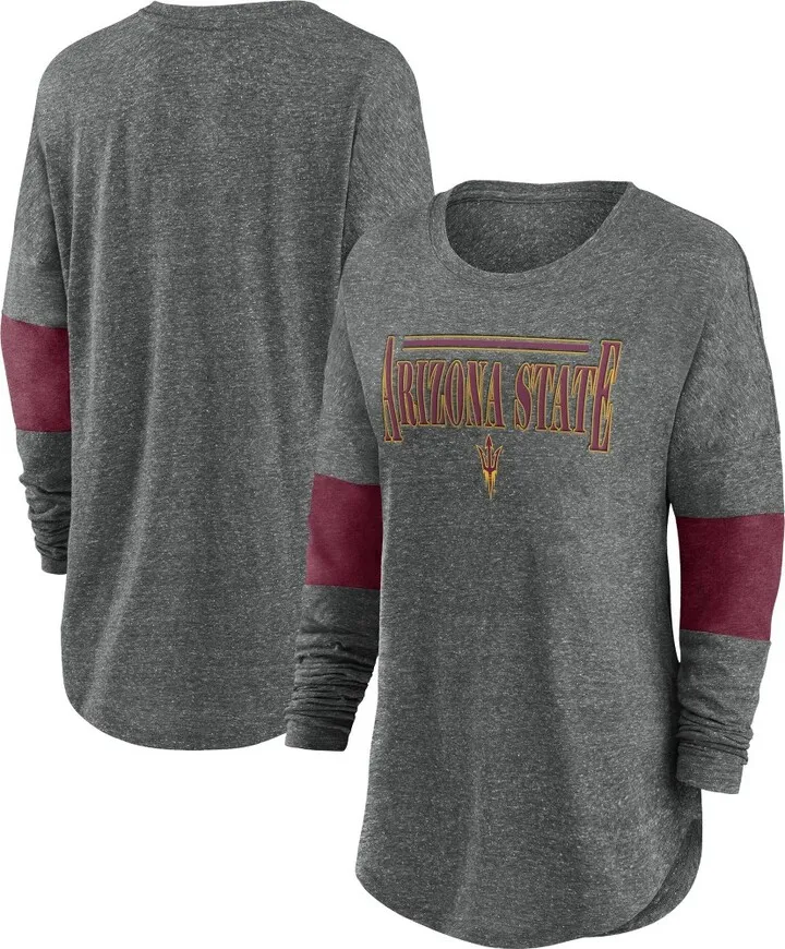 NCAA Arizona State Sun Devils Women's Thick Band Long Sleeve T-Shirt - L