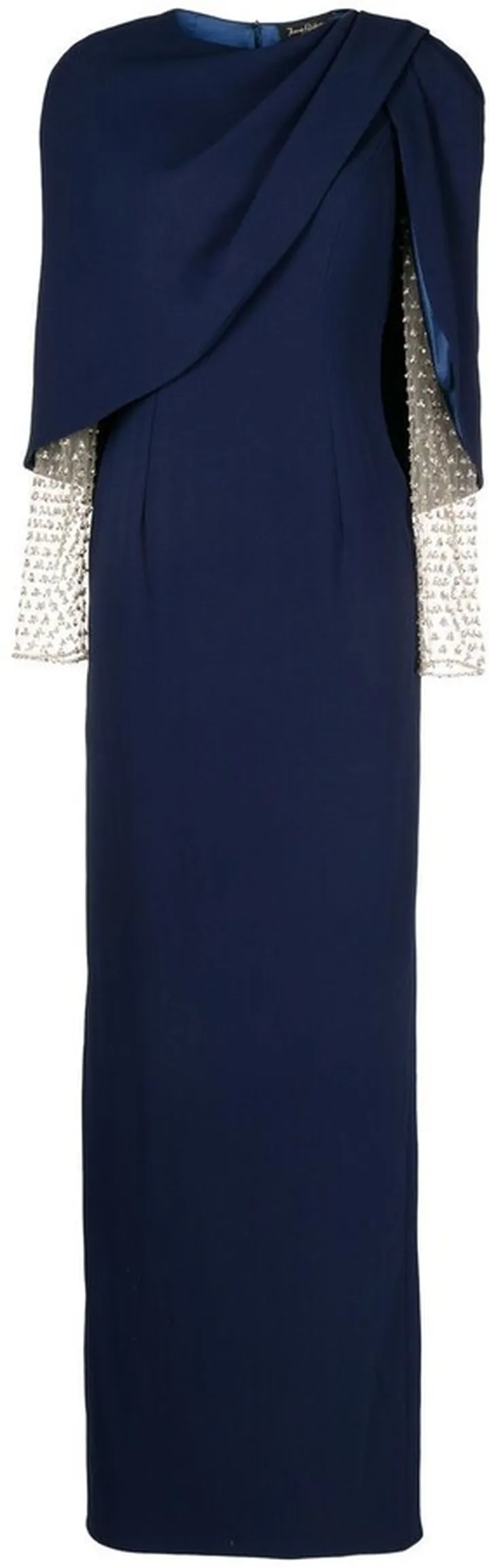 Cape-Design Sleeve Gown