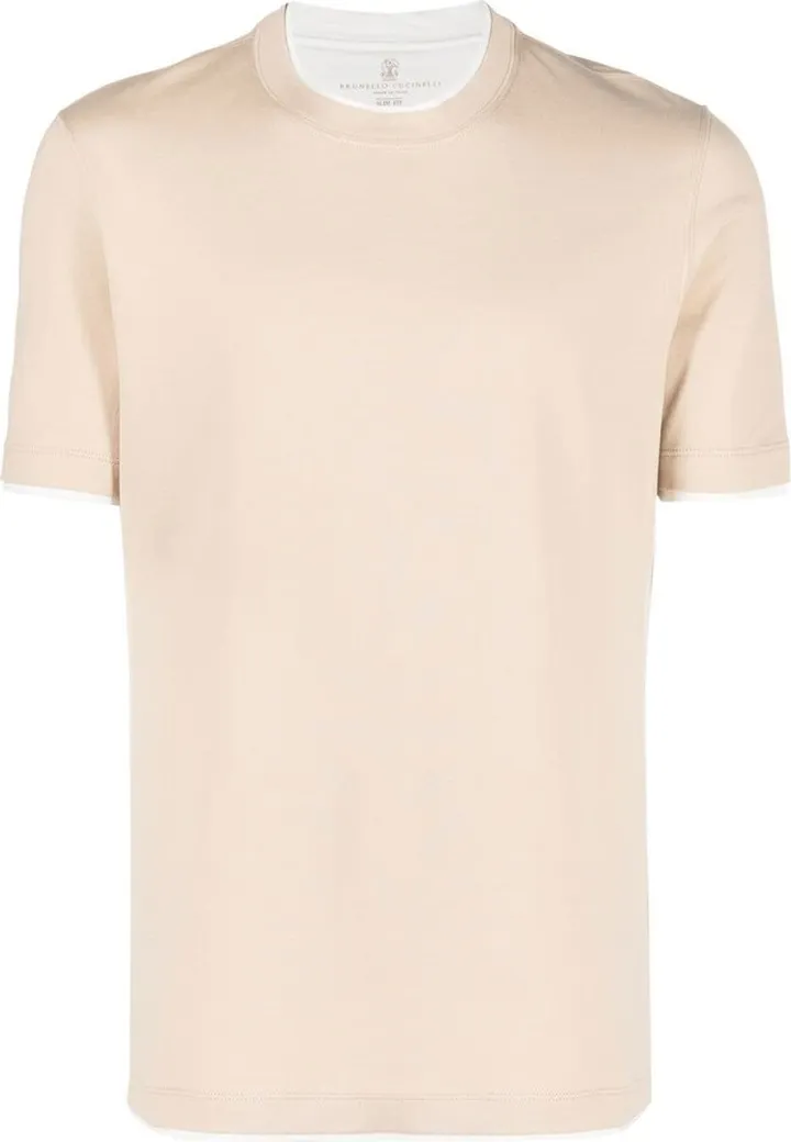 short-sleeve layered T-shirt