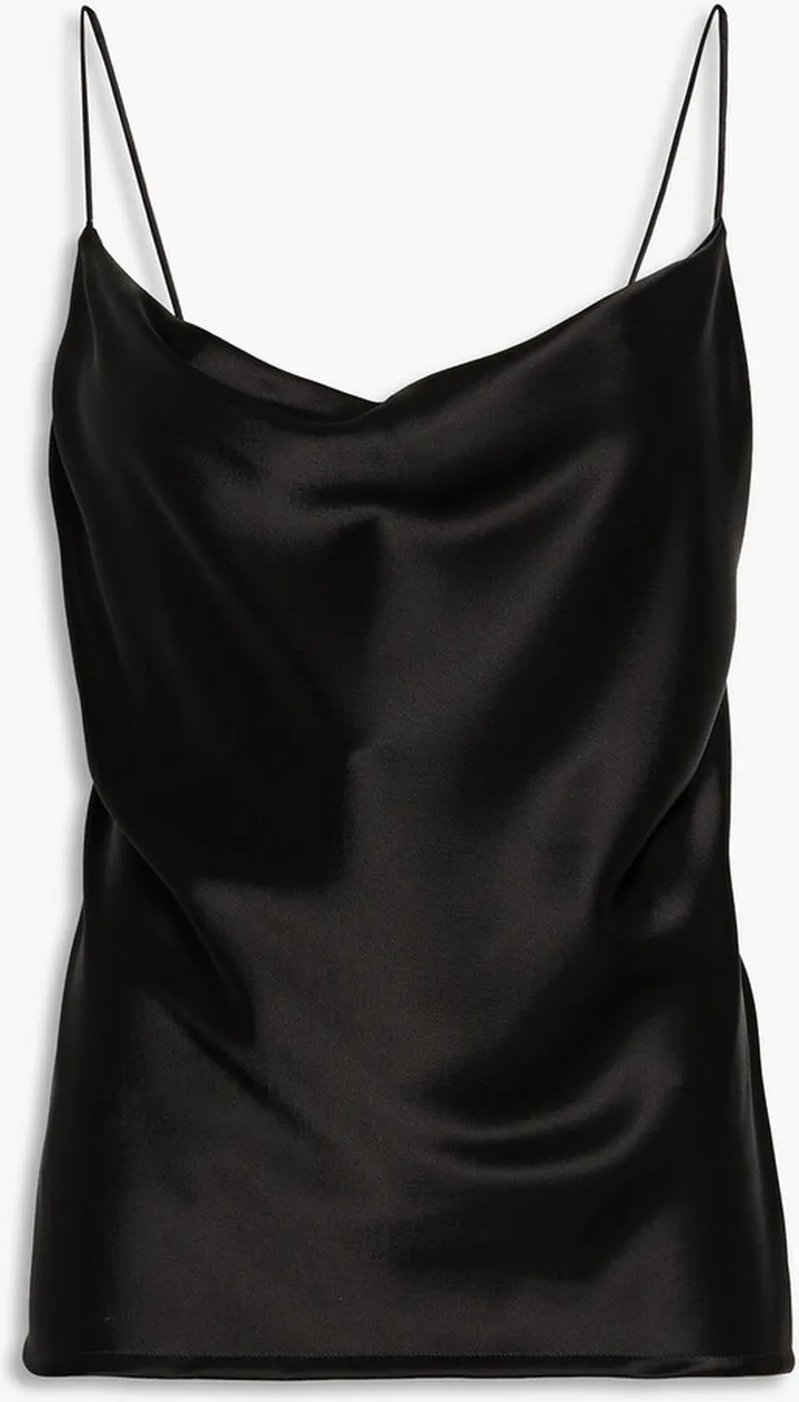 Whiteley draped satin camisole
