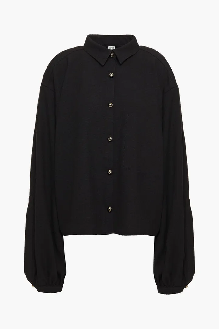 Novale oversized grain de poudre shirt