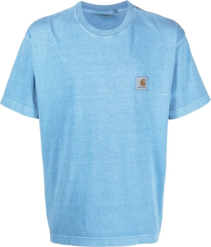 logo-patch cotton T-shirt