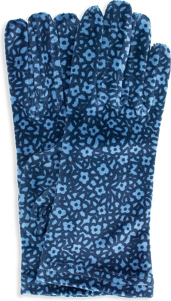 Floral Velvet Gloves