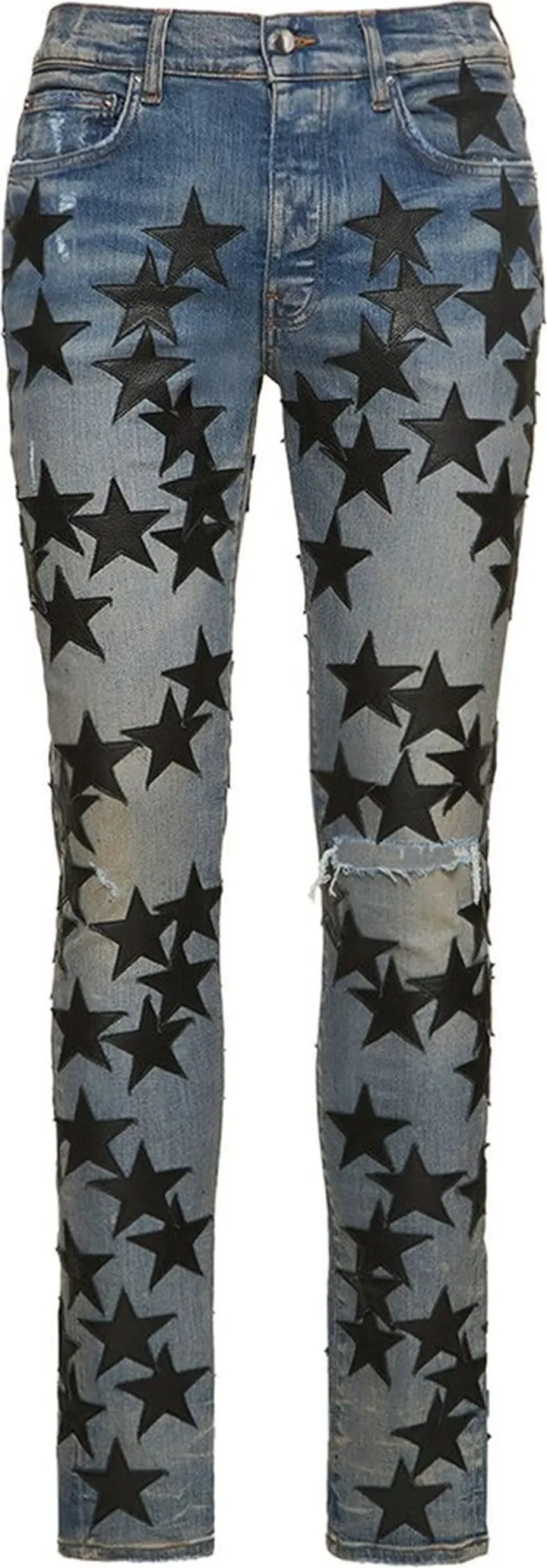 Chemist leather star jeans