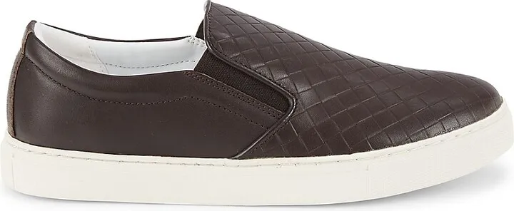 Jaxon Quilted Leather Slip On Sneakers