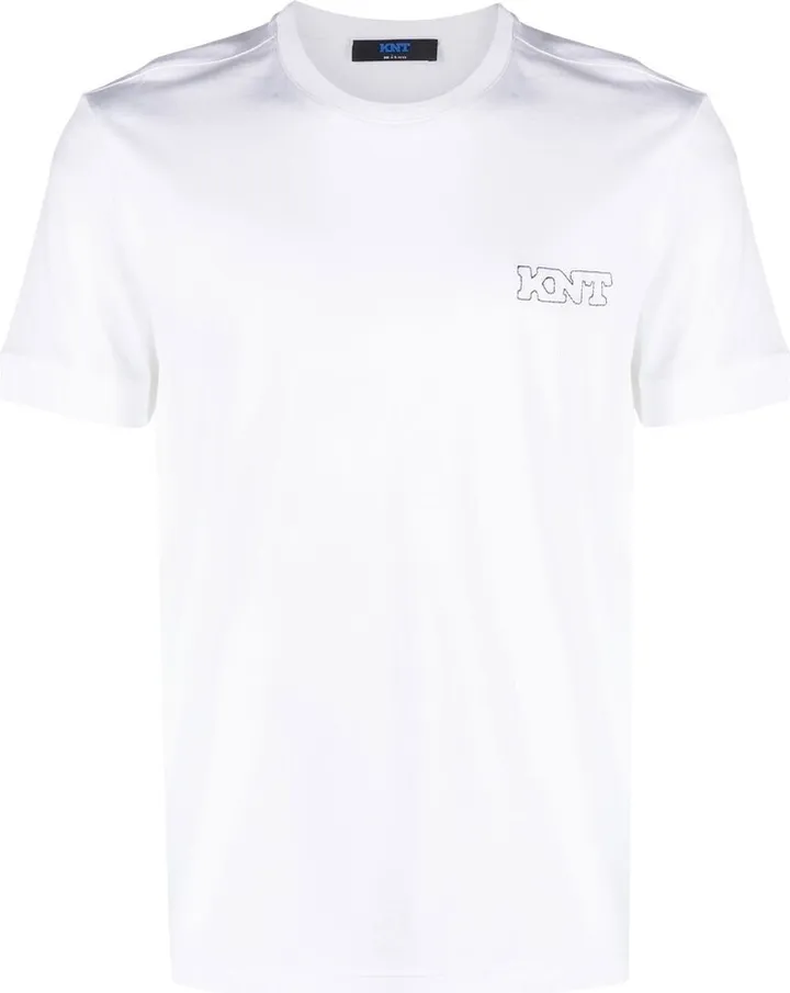 logo-embroidered T-shirt
