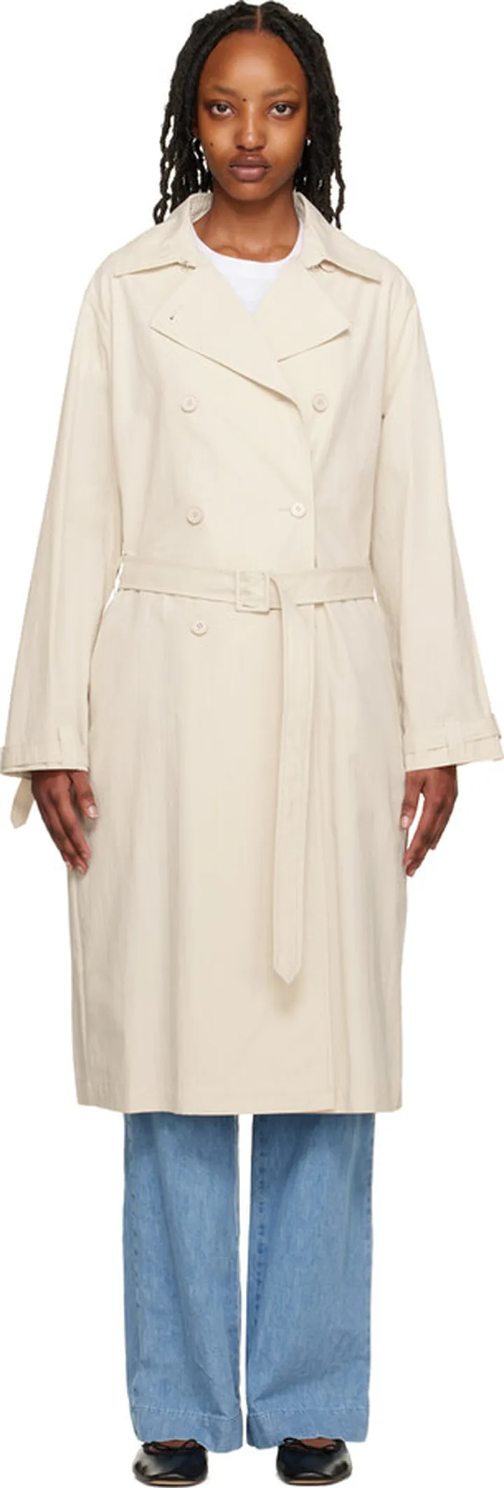 A.P.C. Off-White Irene Trench Coat