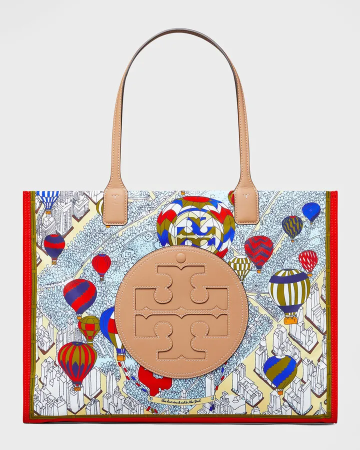 Ella Hot Air Balloon-Print Tote Bag
