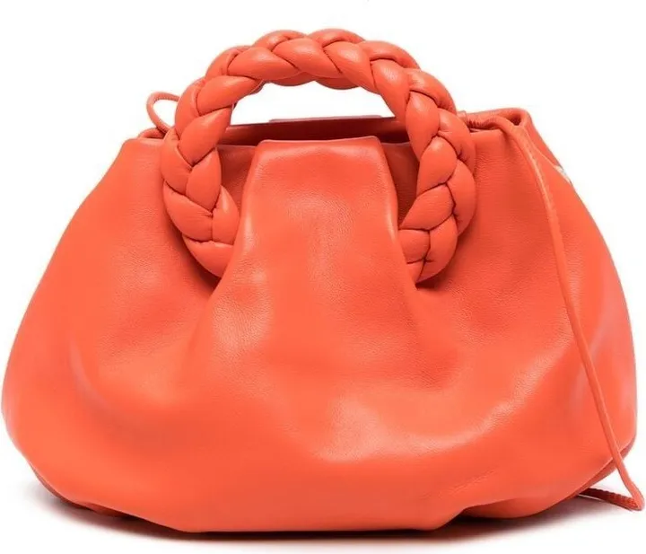 Braided-Detail Leather Tote Bag