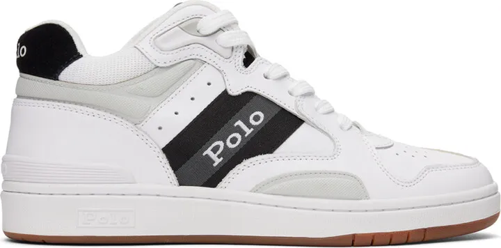 Polo Ralph Lauren White Polo CRT Sneakers