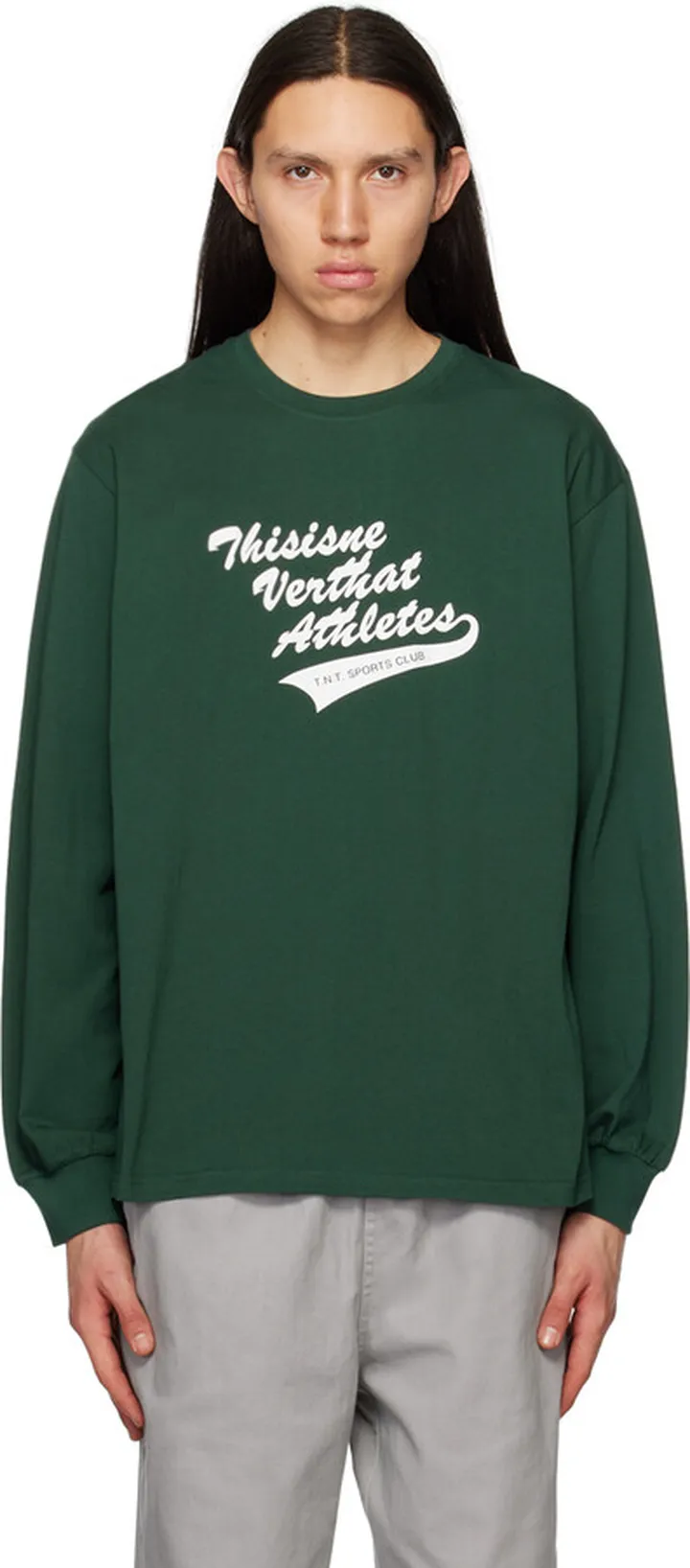 thisisneverthat Green 'Athletes' Long Sleeve T-Shirt