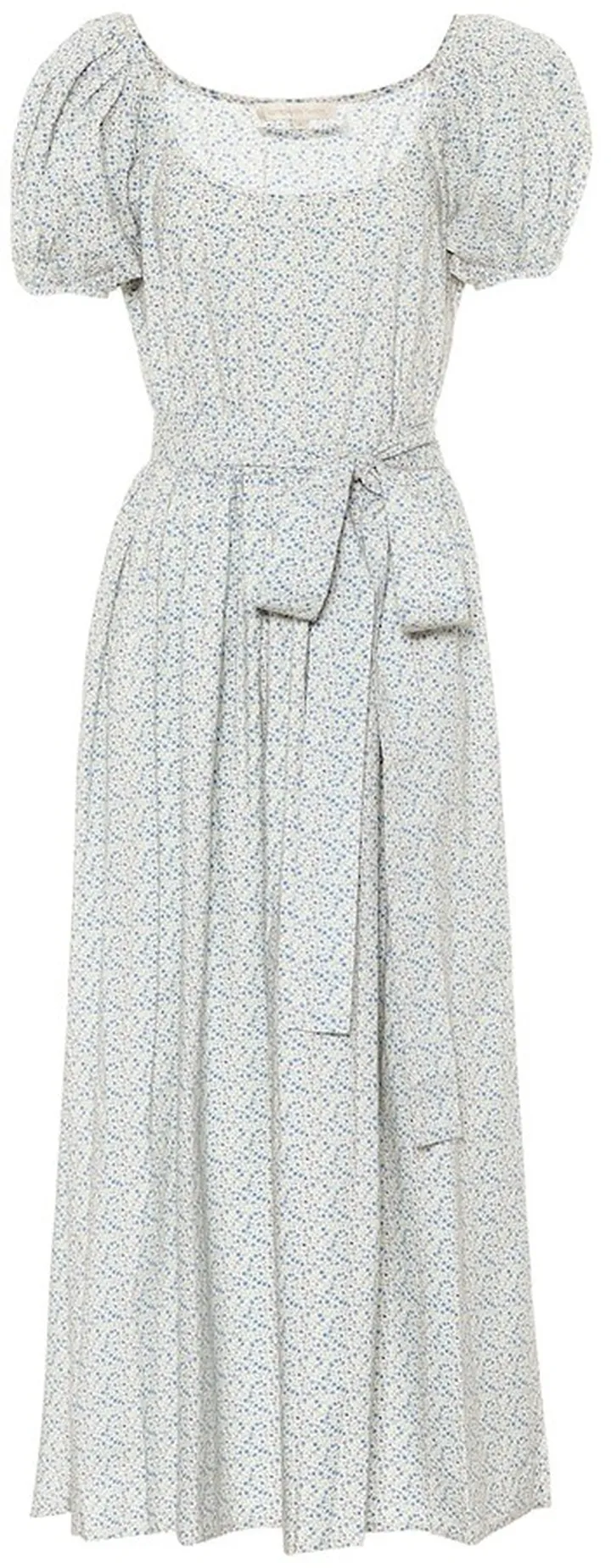Lais floral cotton-poplin midi dress