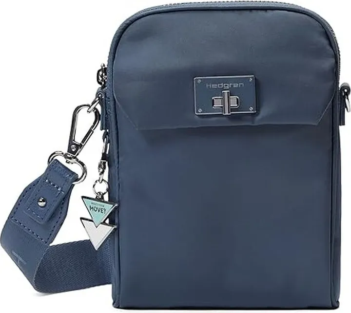 Hedgren Free - Flat Vertical Crossover RFID (Baltic Blue) Cross Body Handbags