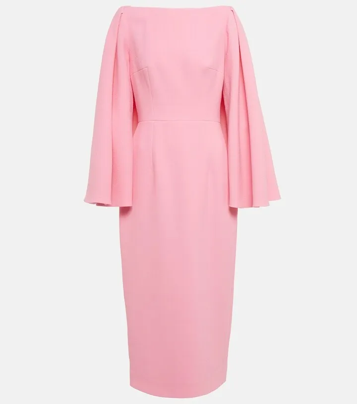 Switzy crepe midi dress