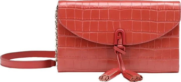Furla 1927 Mini Shoulder Bag W Cross-body Bag Brick Red