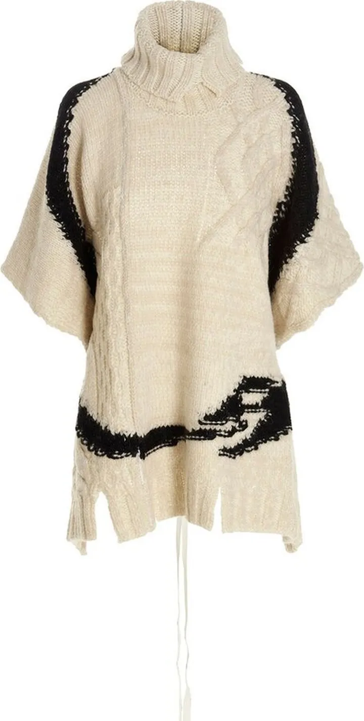 MM6 Maison Margiela High Neck Cape