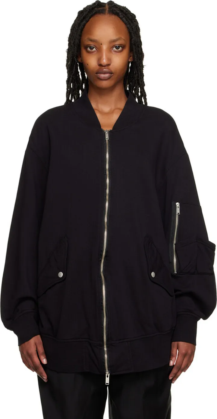 UNDERCOVER Black Zip Bomber Jacket
