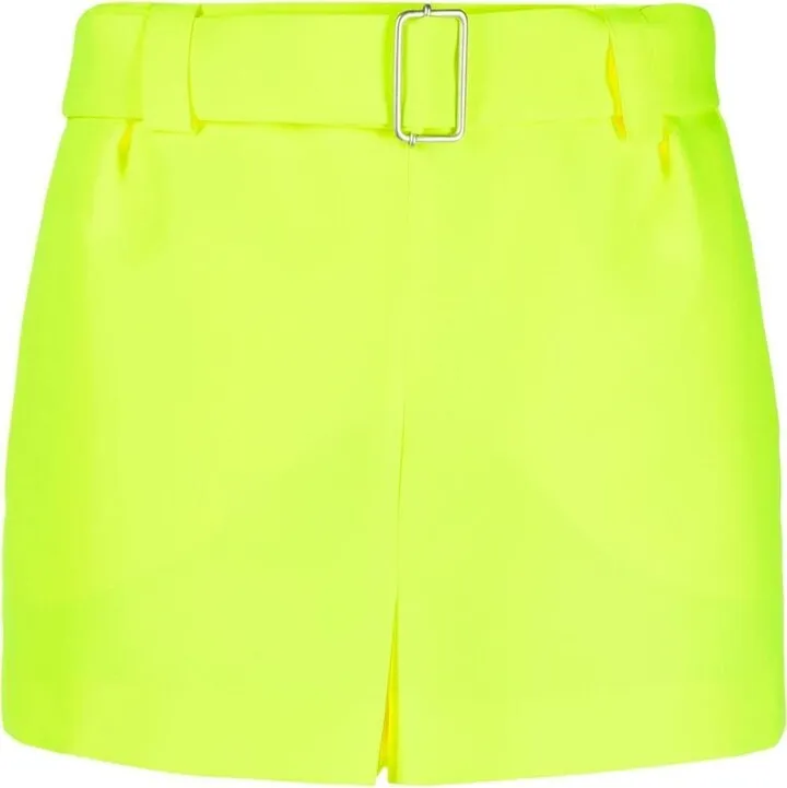 Mid-Rise Belted Shorts