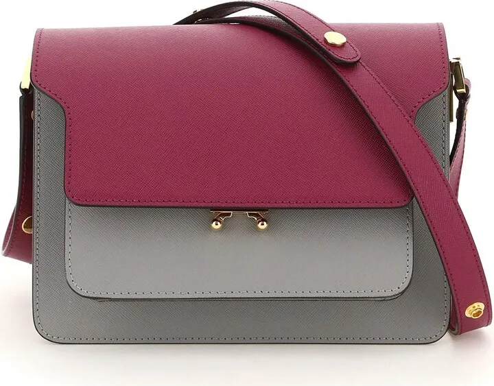 Tricolor Trunk Medium Bag