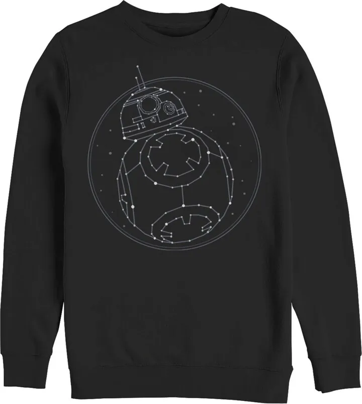 Men's Star Wars: The Rise of Skywalker BB-8 Starry Constellation Sweatshirt - Black - Medium
