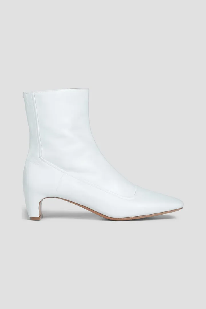 Leather ankle boots
