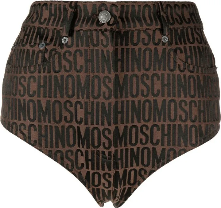 Monogram-Print Hot Pants