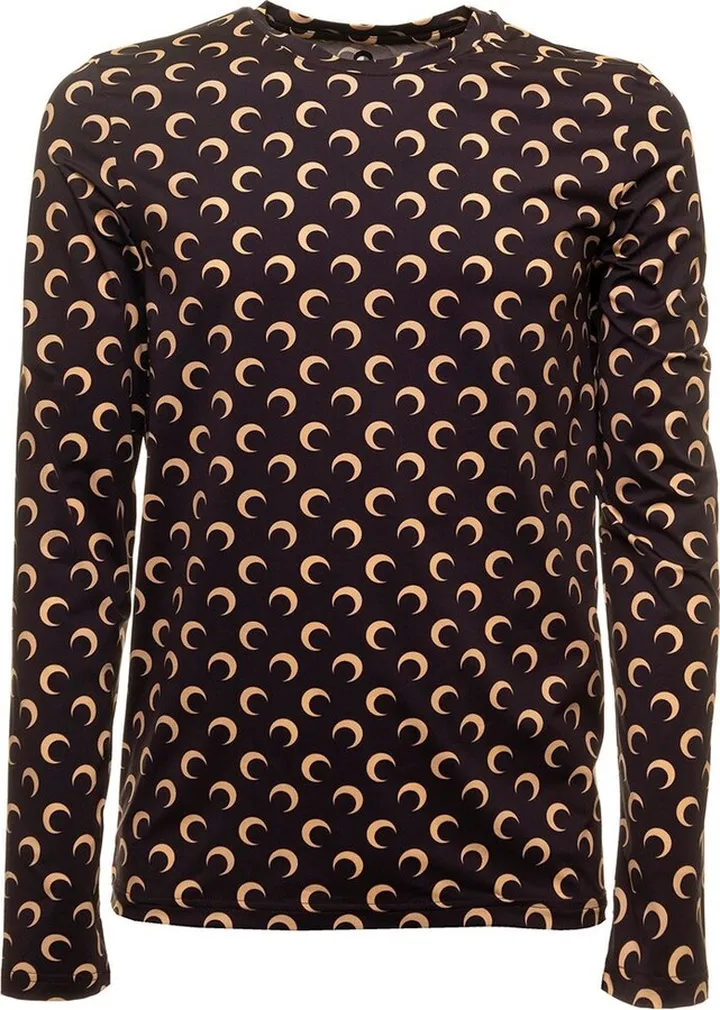Marine Serre Crescent Moon-Printed Crewneck T-Shirt