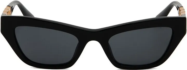 Greca-detail cat-eye sunglasses