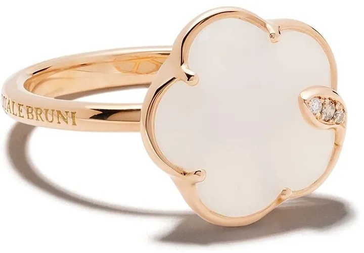 18kt rose gold Petit Joli agate and diamond ring