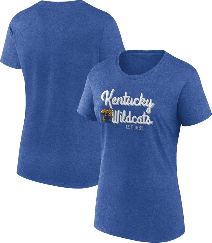 NCAA Kentucky Wildcats Women's Cursive Short Sleeve Crew Neck T-Shirt - L