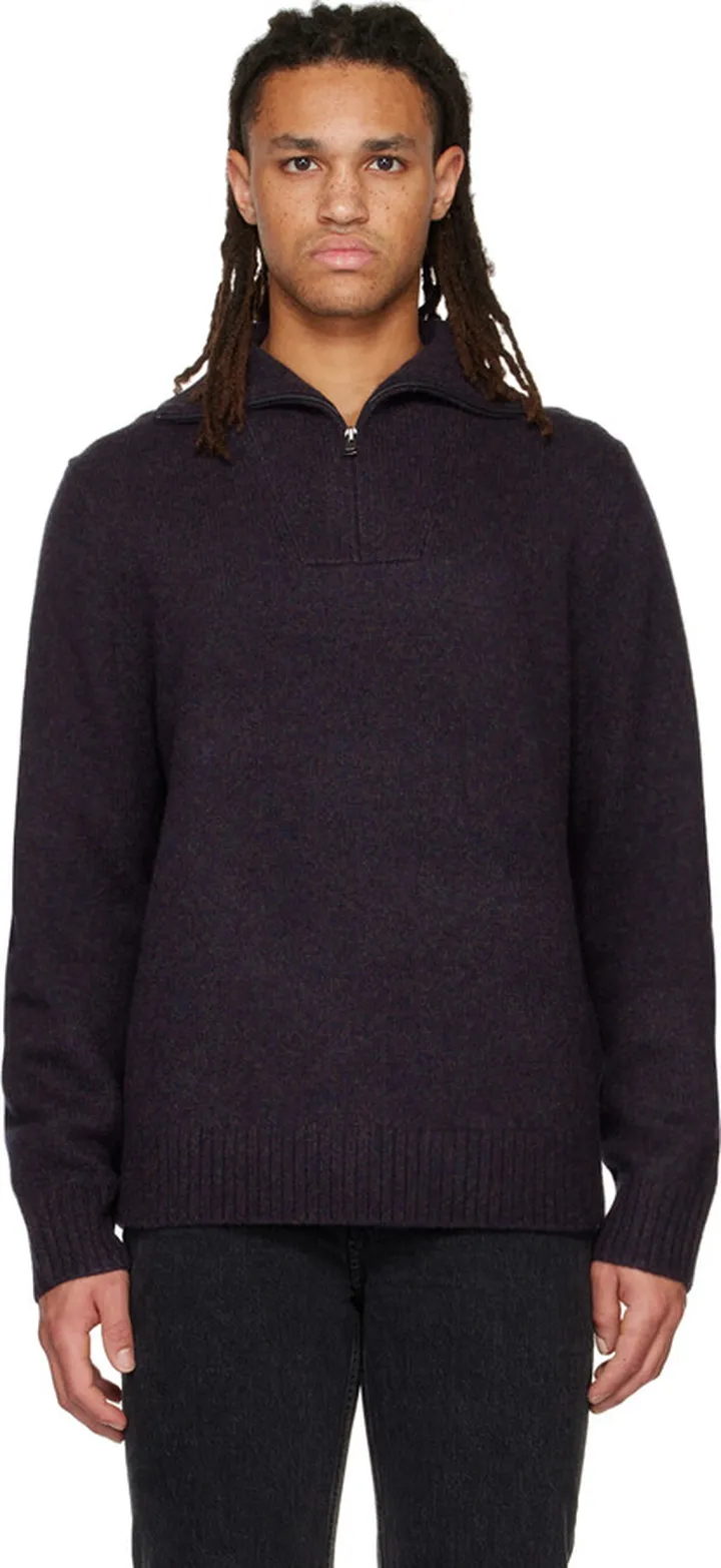 Vince Purple Mélange Sweater