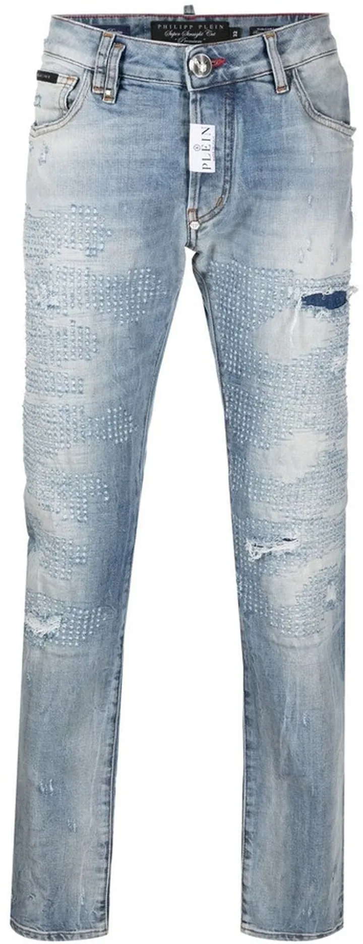 Premium distressed-detail jeans