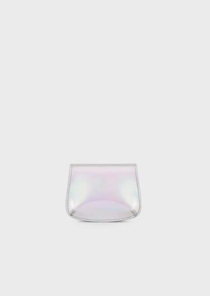 Mini la Prima charm bag in iridescent leather